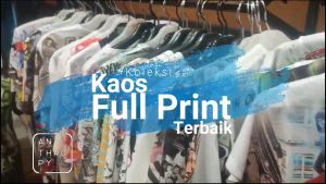 Kaos Distro Sablon Full Print: Baju Atasan Lengan Pendek Pria