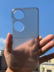 Huawei P50 Pocket S Ultra-Thin Transparent Folding Screen Protective Case Matte Black Men Women Simple High-End Hard Shell Cover