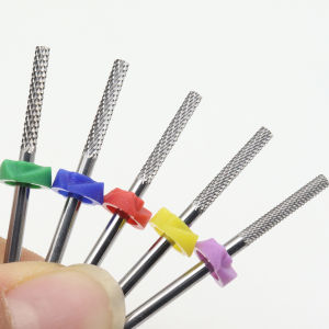1Pcs Safety Nail Drill Bits3/32" Tungsten Carbide Cuticle Drill BitsTwo Way Rotate For Nail Bed File Dead Skin Nail Prepare Cl