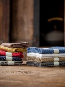 Chinese Embroidered Tea Towel Cover High End Handmade Cotton Linen Absorbent Purple Clay Potted Wipe Small Tea Cloth Gongfu Tea Mat