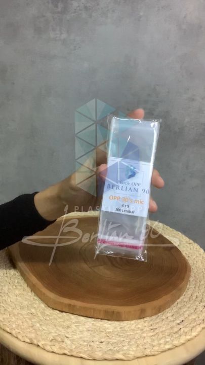 (100 LEMBAR) Plastik OPP Seal 20x22 Cm Tebal 30s Mikron / Plastik OPP 20x22 30s Mic Tebal Plastik Kemasan Plastik Bening Tebal