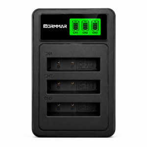 NP‑BG1 NP‑FG1 LCD Intelligent 3‑Slot Battery Charger For DSC W30 W50 W70 W80 W90 W100 W110 W120 W130 Series Digital Camera