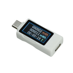 Gaqqee | ZFX-1004CC Máy Đo Điện Áp DC Kỹ Thuật Số TFT 096 Inch Máy Đo Điện Áp DC Kỹ Thuật Số Với Phép Đo Dòng Điện Hai Chiều Type-C Để Theo Dõi Quá Trình Sạc