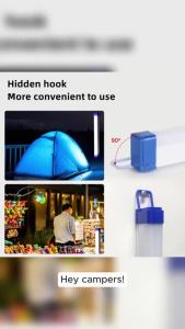 REVO S-48 Emergency Light LED Rechargeable Portable Camping Light USB Outdoor Tube 30/60/80W