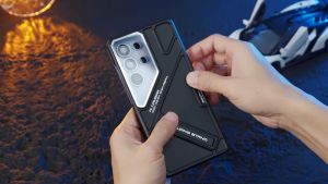 GKK Ultrathin Matte With Kick Stand Samsung S25 Ultra - S24 Ultra - S23 Ultra Premium Big View Camera UBV