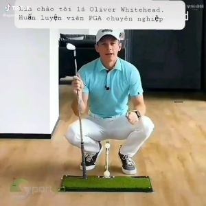 Thảm Swing Xoay 360 Độ Có Nấc Điều Chỉnh Độ Cao Thấp Tập Luyện Swing Với Các Loại Gậy