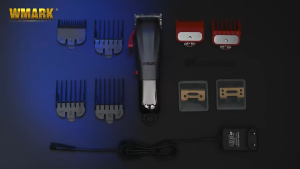 WMARK NG-115 Electric Hair Clipper LCD Digital Display Hair Salon Professional Hair Clipper Push-Pull Oil Hair Clipper