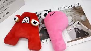 *Alphabet Lore Plush Toys Anime Doll Kawaii 26 English Letters Stuffed Toys Kids Enlightenment Montessori Plush Toy Doll Gifts