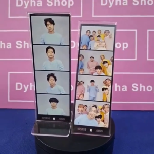 Clear Acrylic Photo Booth Stand [2inches x 6inches] SLANT and STRAIGHT Type Frames & Signs Holder