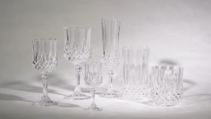 Cristal dArques Paris Longchamp 6pcs 140ml Ultra Clear Crystal Glass Flute Glass Set [Model: L7553]