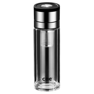 CILLE | Dual-layer Borosilicate Tea Separation One-click Open Cup