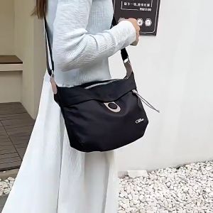 Anti-Theft Sling Bag for Women Waterproof Nylon Shoulder Messenger Bag Lightweight Travel College Bag Womens Crossbody Bag