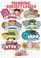 Trending Subject Label Sticker.
