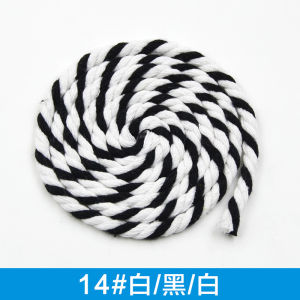 Mixd Colors 5mm 5 Meters 3 Shares Cotton Rope Twisted Ropes Decorative String Bag Clothes Braid Macrame Cord Home Textile Sewing