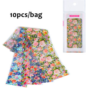 Spring Floral Nail Art Transfer Paper Petal and Leaf Cute and Charming Decorations Nail SalonAccessories (Non-stick)