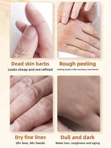 Lucky Fine Wine Dregs Hand Mask Hydrating Moisturizing Repairing Rough Dry Skin Lightening Wrinkles Softening Nourishing