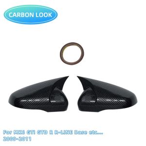 For VW Golf MK6 MK7 7.5 GTI R GTD Base 2009-2020 2pcs  Mirror Covers Caps RearView Mirror Case Cover Car Exterior parts