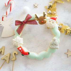 Mold Baking Tool Christmas Tree Cookie Cutter Large Size 3D Press Style Baking Equipment for Home Use Kitchen Cooking Utensils