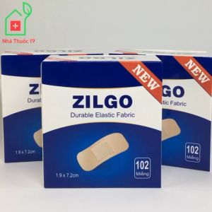 Băng Gâu ZILGO Hộp 102 Miếng Dán Vết Thương Băng Cá Nhân Urgo cá nhân miếng to tròn dài