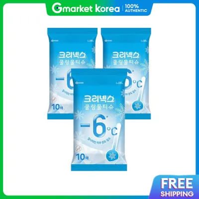 Kleenex | Cooling Wet Wipes 10 Sheets X 3 Packs 05600