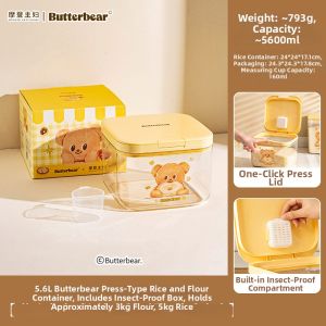MODERN SWEETHOME | Airtight Insect-Proof Moisture-Proof Storage Container
