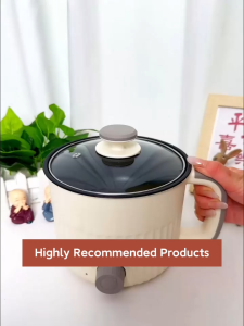 1.8L 600W Multifunctional Electric Cooker With Steamer Small Non-stick Rice Cooker Electric Pot Electric Cooking Pot Multi Cooker Hot Pot Electric Frying Pan