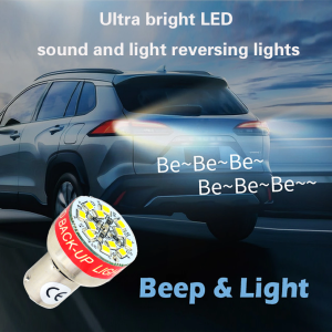 1 Piece of Ultra-Bright 12-Smd-Led Sound and Light Reversing Light P21W/1156/Ba15S Base. This Product Replaces the Original Reversing Light Effectively Warning People Behind the Vehicle When Reversing Suitable for Led Light Replacement Products with...