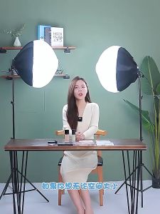1Packed Round Soft Box Lighting Kit Photography 85W LED Bulb Light Softbox with 210CM Stand Video Studio Photoshoot Set