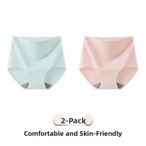 miiow | High Waist Pure Cotton Thickened Incontinence Underwear Womens Postpartum Mid-Aged And Elderly Large Size Cat Person Special Leak Proof Briefs
