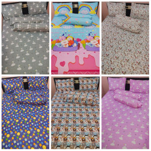 Sprei Anti Geser Bahan Katun Microtext Premium Motif Karakter