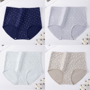 High-Waist Floral Micro-Tummy Control Class A Skin-Friendly Panties