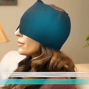 Gel Cold Headache Sleeping Eyeshade Migraine Relief Cap Gel Hot Cold Therapy for headache relief can be reused  COD