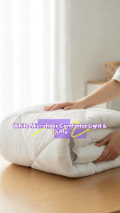 Double Size Comforter Ultra Soft Lightweight All-Season Comfort 90" x 80" Fits Bed Size 54" x 75"