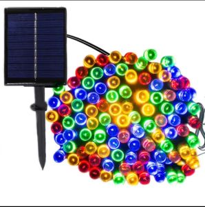 VISALUX SOLAR LED TUMBLER DECORASI 100LED 10 YARD RGB LAMPU HIAS OUTDOOR ANTI AIR TENAGA SURYA / TENAGA MATAHARI BAGUS KUALITAS TERBAIK
