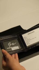 Giorgio Agnelli Dompet Kulit- Milling 982 / Black