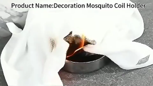 IQONICA Fireproof Mosquito Coil Holder – Safe Outdoor Coil Burner Plate