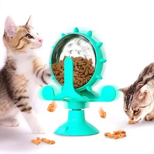 Rotating Windmill Dog Turntable Cat Toy Cat Teaser Slow Feeder Treat Dispensing Ball Pet Supplies Interactive Durable Training