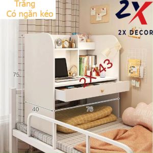 Giá sách kiêm bàn viết bàn laptop kí túc xá đơn giản 2X Decor- 2X143