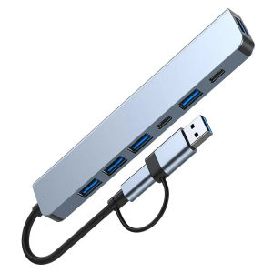 8-IN-2 USB C Hub 3.0 High Speed 5Gbps Docking Station Type C TF/SD Card Reader OTG Adapter for MacBook pro USB Splitter