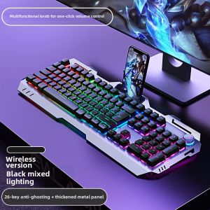 EWEADN | Wireless Mechanical-feel Gaming Mouse and Keyboard Set