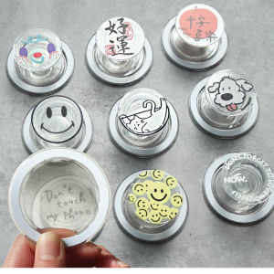 Magnetic Suction Airbag Bracket Removable Replacement Base for Apple Huawei Mobile Phone Case Iron MagSafe Transparent