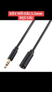 [HCM]Cáp nối dài loa tai nghe jack 3.5mm (Tốt) / Dây nối 3.5mm loại Tốt / Dây nối dài loa tai nghe 3.5li loại Tốt (Đen)
