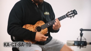 Kala Contour All Solid Gloss Acacia Tenor Ukulele (gigbag included)