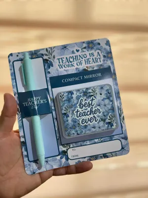 Teacher’s Day Gift pen/mini portable double sided mirror