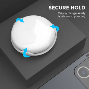 For AirTag ABS Hard Shell Protective Shell Clip Fixed Anti-loss Tracker Plastic Protective Shell