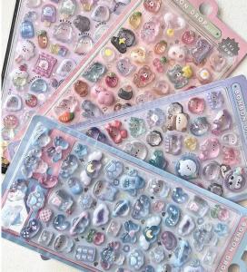 Ohaya | C310 mini Animal World Illustration 3d Epoxy Crystal Sticker diy Computer Mobile Phone Manicure Sticker