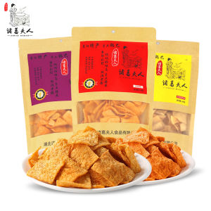 Handmade Spicy Flavor Xiangyang Special Product Lady Guo Pure Handmade Old Rice Cracker Snacks 248g*4 Bags