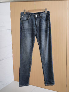 Retro Washed Soft Cotton Blend Mens Straight Leg Casual Jeans Fashionable Straight Tube Pants Comfortable Urban Style Spring