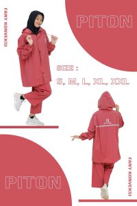 Raincoat Jas Hujan Piton Bahan PVC 025 Elastis Anti Bocor