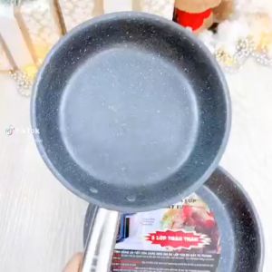 Chảo chống dính VÂN ĐÁ Inox 304 CAO CẤP TICOOK 3 LỚP TOÀN THÂN - dùng mọi loại bếp